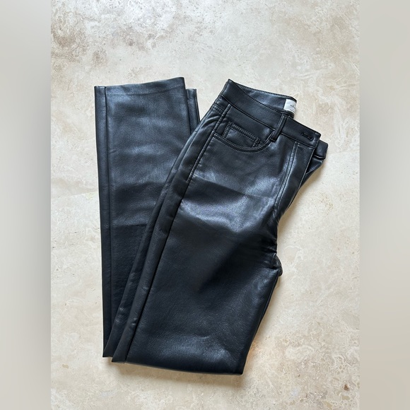 Aritzia vegan leather Melina pants - Picture 1 of 2